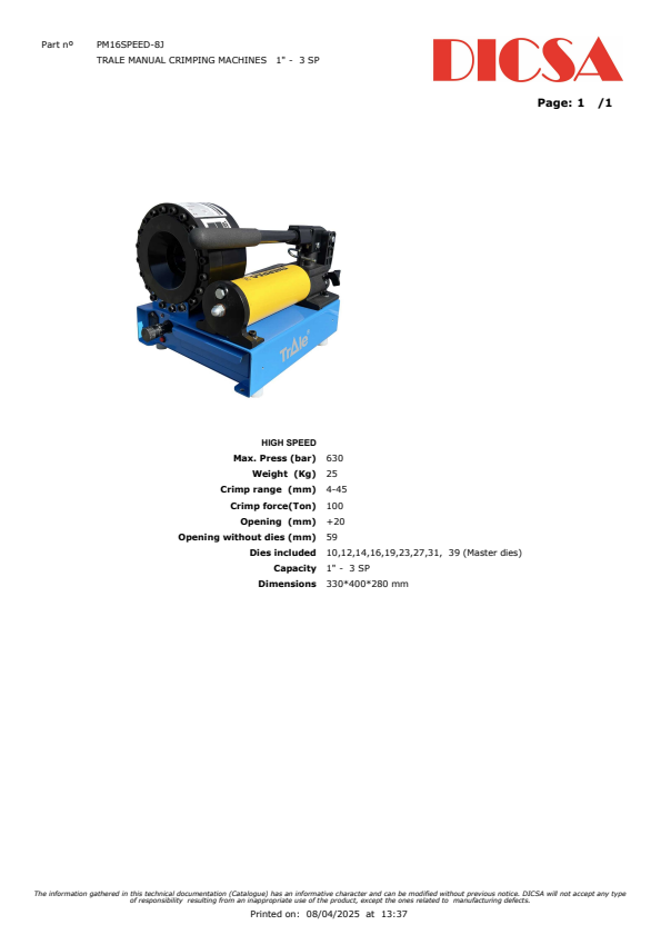 

PM16SPEED 8J EN

