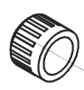 Plast møtrik for Coil