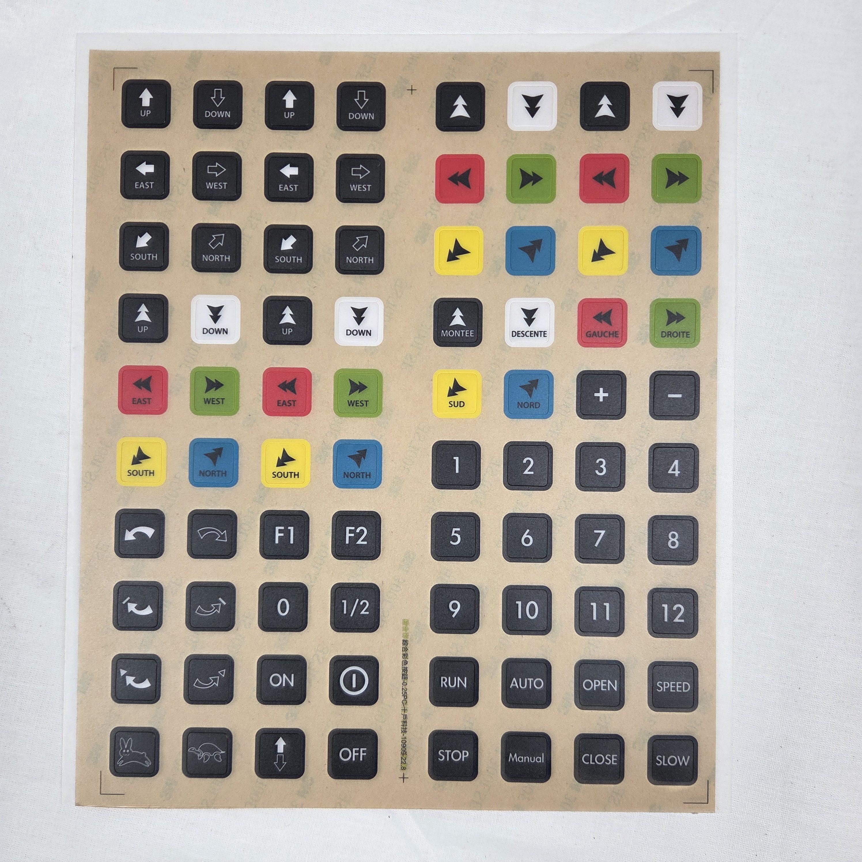 Paper Sticker Pushbuttons KL vision