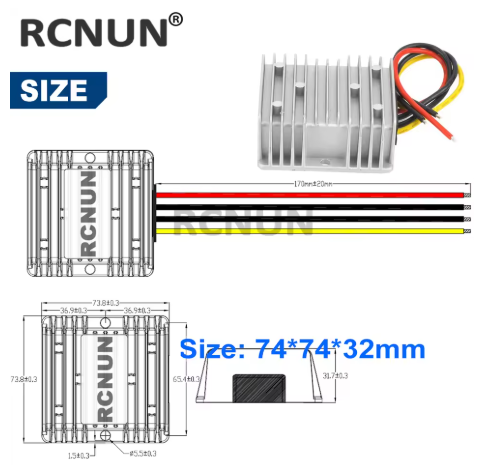 DC-DC Step-up konverter - 12Vdc > 24Vdc / 10A